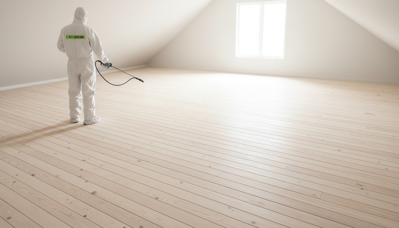 Professional cleaning and sanitizing of affected property area